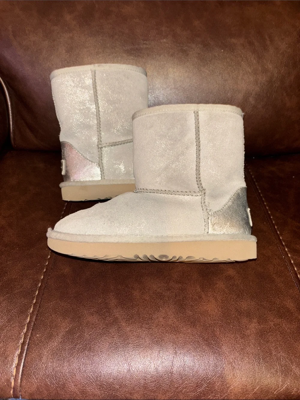 UGG Kids Classic Short Boots in Light Tan